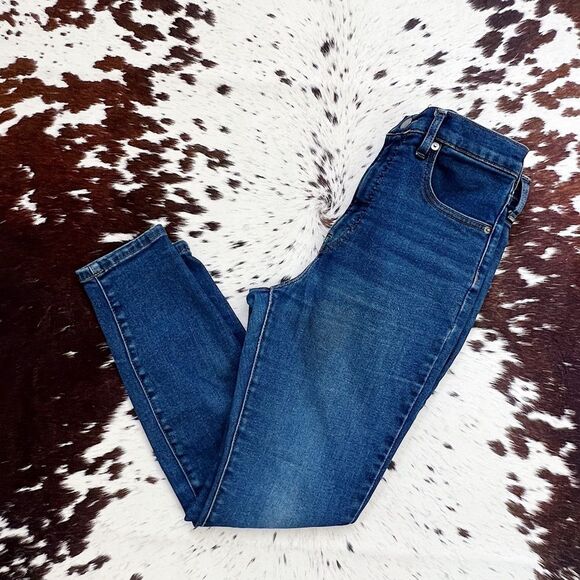 Everlane High Rise Ankle Skinny Medium Blue Wash Designer Jean Sz 28 - Picture 3 of 6